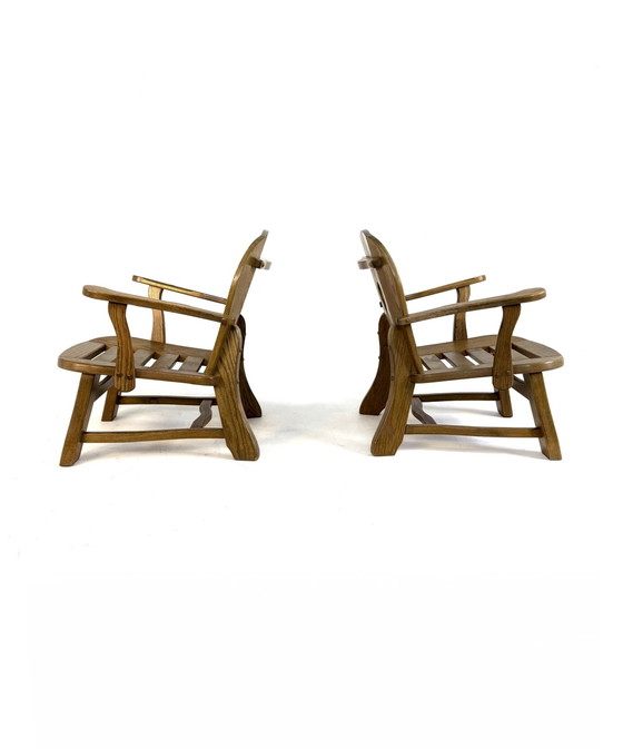 Image 1 of 4x vintage Brutalist armchairs from the '60s