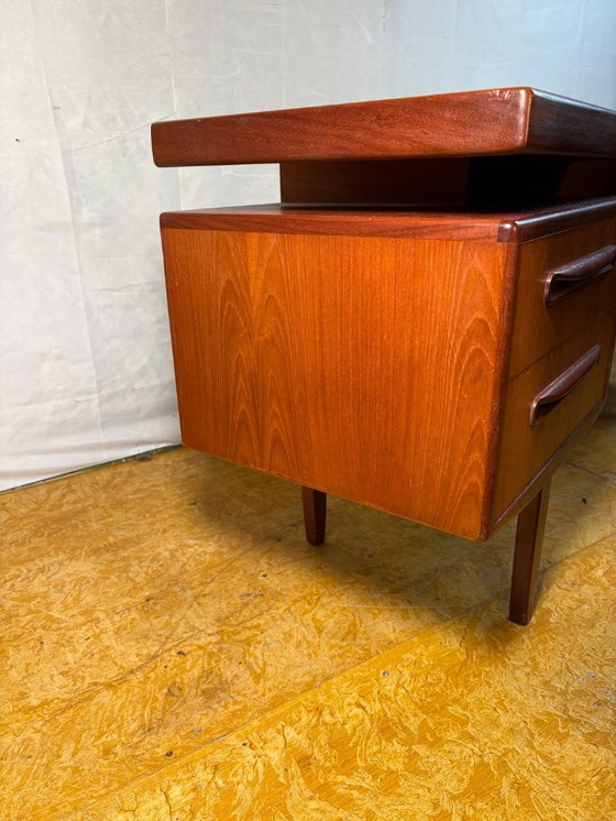 Image 1 of Mid-Century Retro Vintage Teak Desk / Dressing Table by G Plan – Fresco Range 1960  Designed by Victor Wilkins • Afromosia Edge 