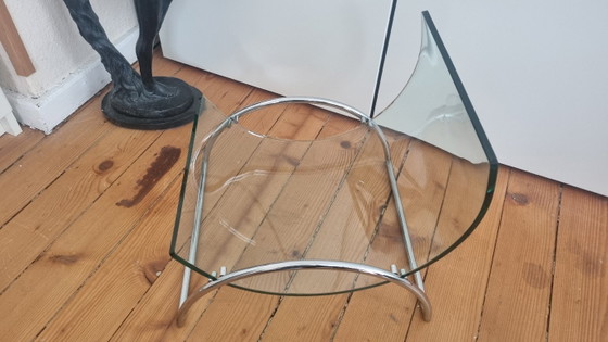 Galloti & Radice Porte-revues en Chrome et Verre, Années 70 80 – Gallotti & Radice, Glass (photo 5 of 5)
