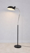 Lampadaire design en laiton et noir Roseanna Bloomingville (col de cygne) tête orientable