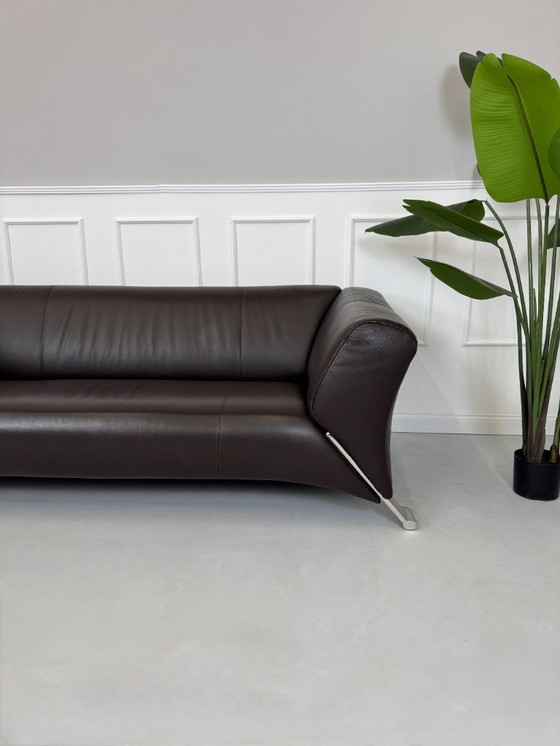Image 1 of Rolf Benz 322 Pelle Marrone Divano Designer Divano