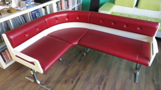 Image 1 of Vintage hoekbank Space Age, keuken eethoek, diner EKA
