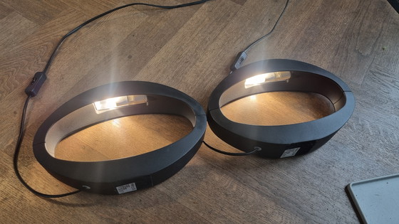 Image 1 of 2x ovale tafellampjes Massive