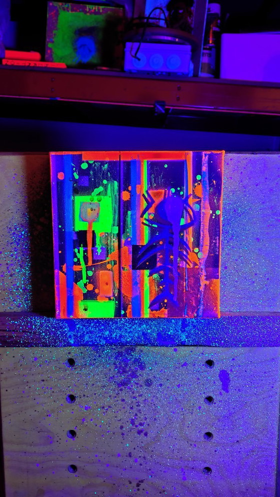 Image 1 of Future - visual philosophy using acrylic graffiti and stencils