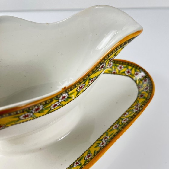 Image 1 of Salsera de ironstone "Yvonne", Orchies, principios del siglo XX