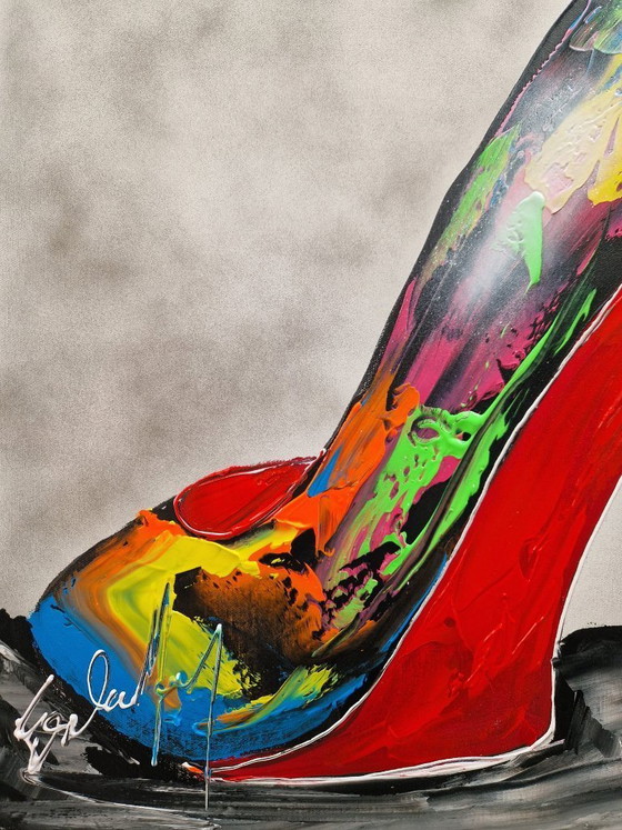 Image 1 of Henry ESCOBAR - Pop Heels - Artist's Painting