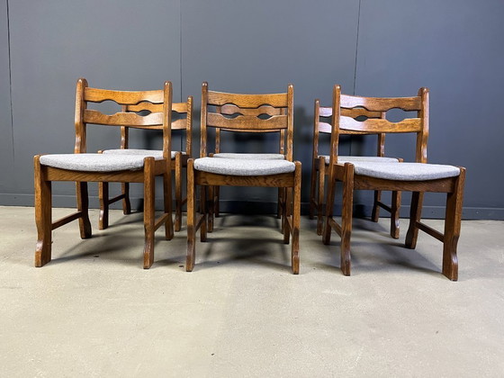 Image 1 of Brutalistische Esszimmerstühle, Satz von 6 - 1960er Jahre