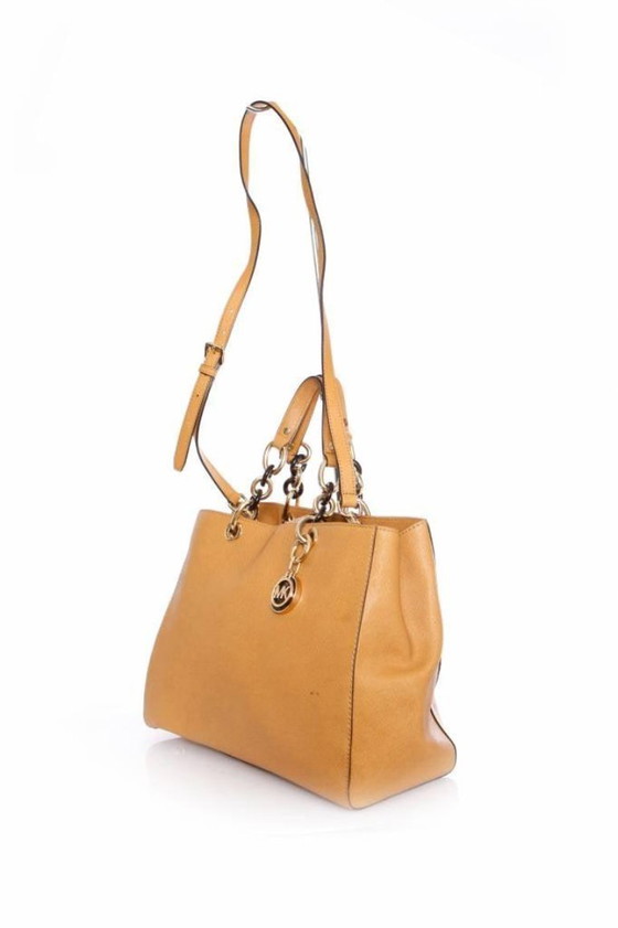Image 1 of Borsa tote in pelle marrone Michael Kors
