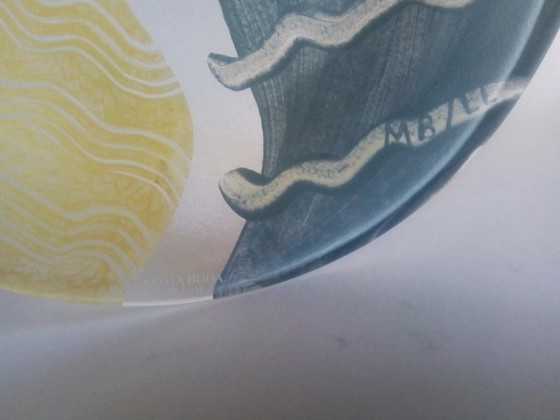 Monica Backstörm 'Tonga' decorative plate Kosta Boda 1998 Sweden – Decorative Objects, Glass (photo 2 of 6)