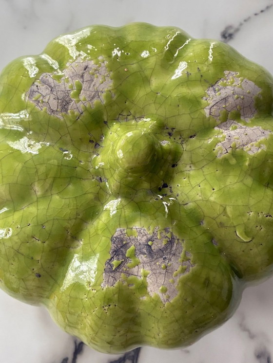 Image 1 of Large decorative ceramic pumpkin