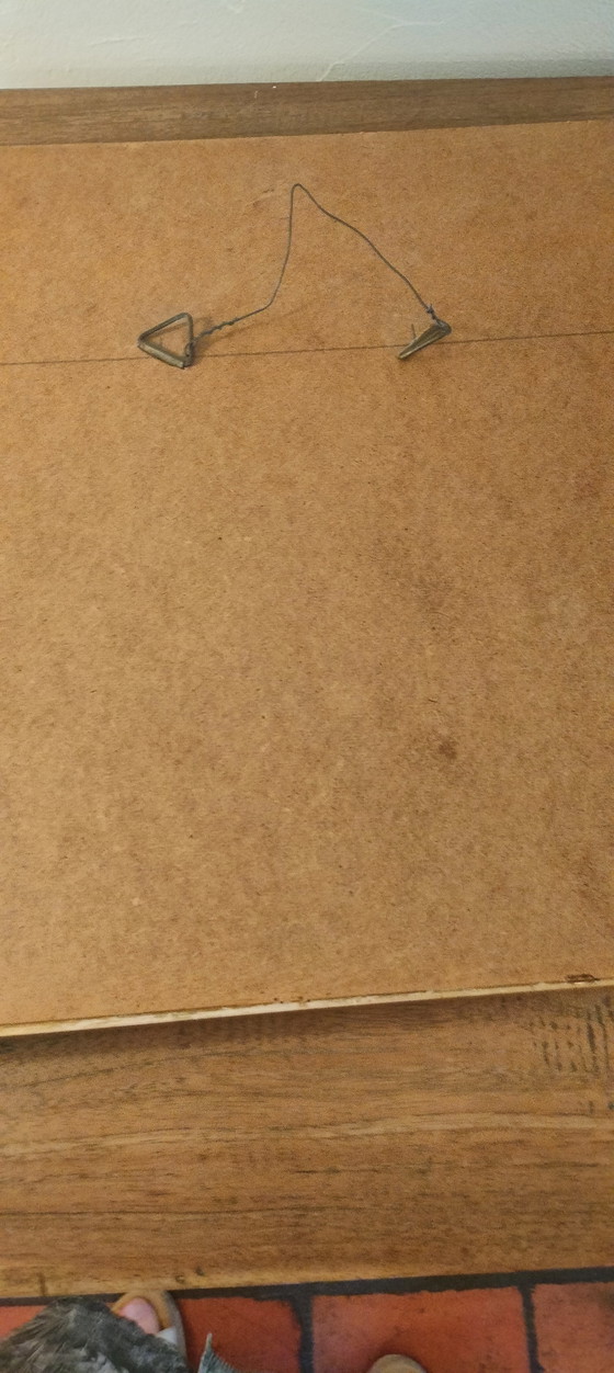 Image 1 of Charcoal drawing of a small church/chapel in Sint Anna Pede made by S. G. in 1943 and sold in 1980.