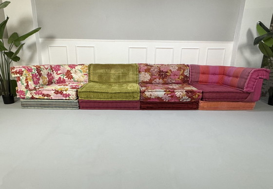 Image 1 of Roche Bobois Mah Jong Designer Sofa Fabric Couch MahJong Lounge