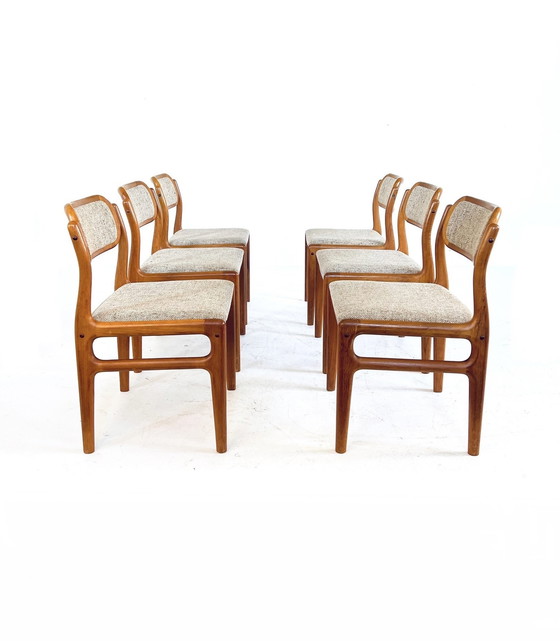Image 1 of 6x Dining chair Johannes Andersen, Uldum Møbelfabrik '60
