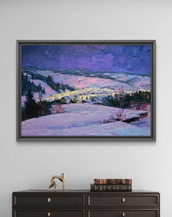 Image 1 of Winter Evening in the Mountains