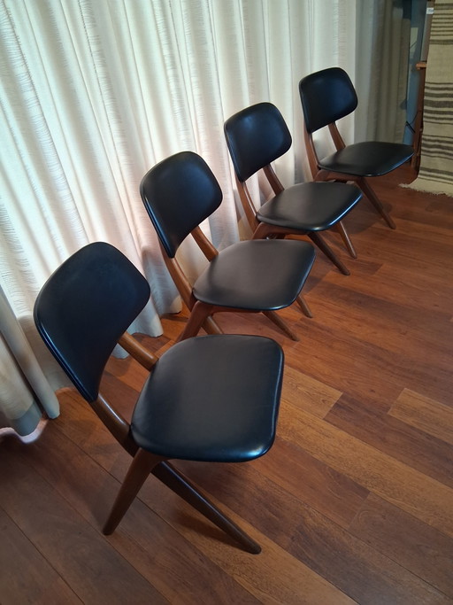 4x De Schaar Van Teeffelen chair, original