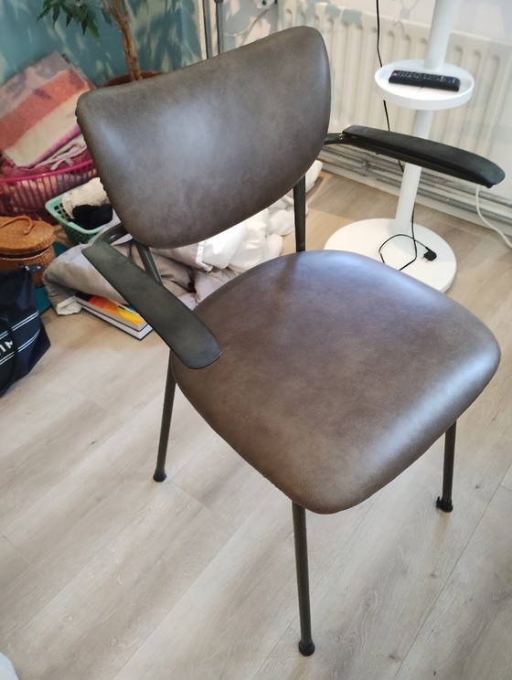Vintage De Wit (Office) chair, green frame, light green upholstery – Office chairs, Metal, Plastic (photo 4 of 7)