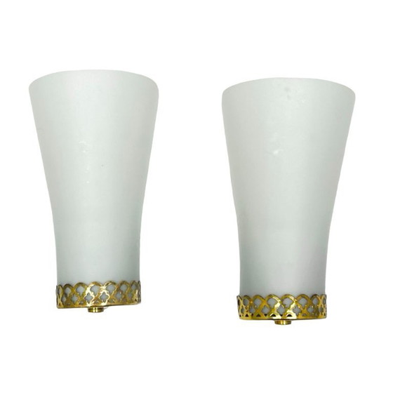 Image 1 of Een paar Doria Leuchten wandlampen, Hollywood Regency, Duitsland, jaren 70.