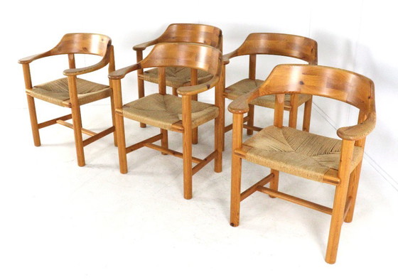 Image 1 of Ensemble de 5 chaises Savvaerk de Rainer Daumiller pour Hirtshalls, style danois vintage