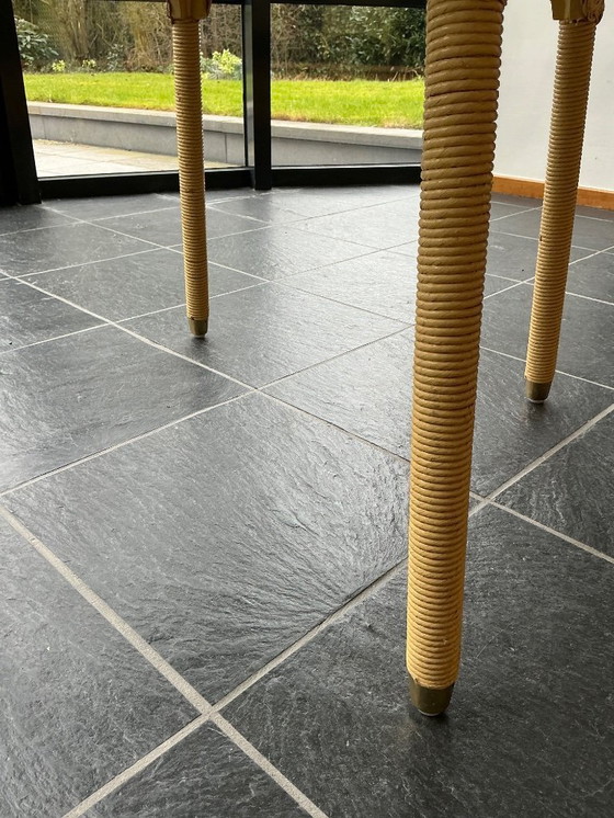 Image 1 of Lloyd Loom garden table (Vincent Sheppard) vintage