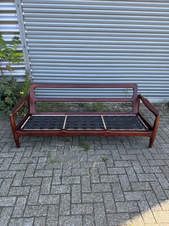 Image 1 of Divano vintage a 3 posti in teak (rivestire i cuscini)