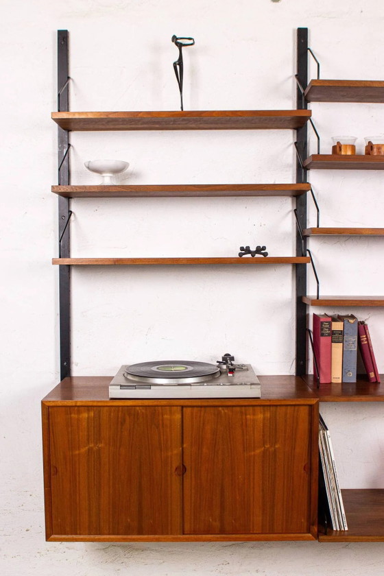 Poul Cadovius Shelving System Cado Royal Vintage Teak 60s – Shelving unit, Wood, Metal, Scandinavian (photo 14 of 16)