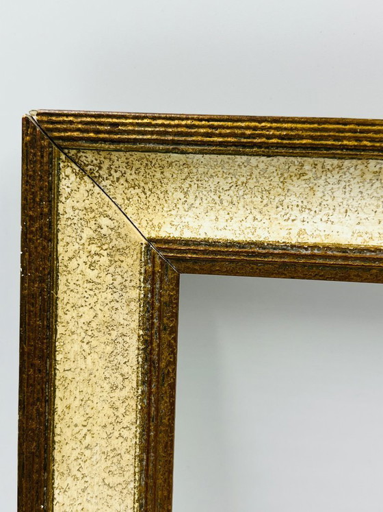 Image 1 of Vintage cream and old gold frame