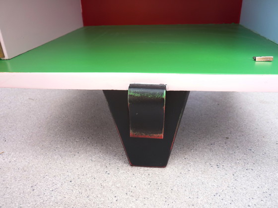 Image 1 of Coppia di piccoli comodini vintage colorati