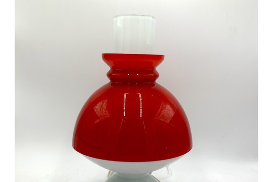 Image 1 of Glazen tafellamp, Tsjechië, 1960