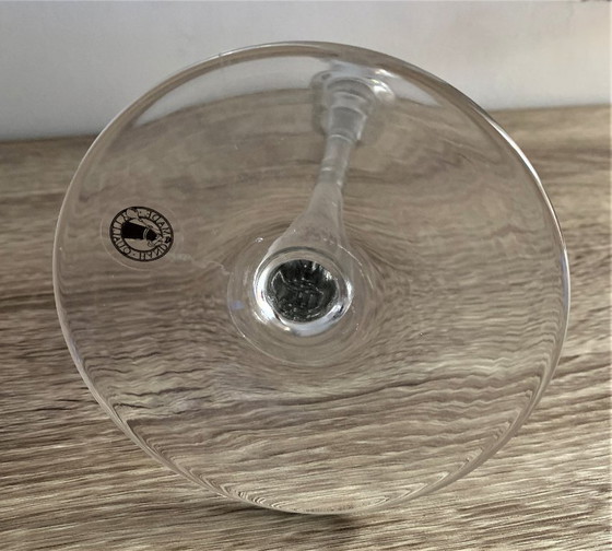 Image 1 of Designer glazen kandelaar 29 cm handgemaakt