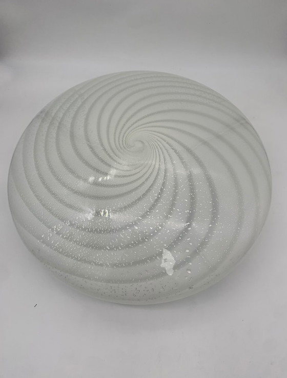 Image 1 of Murano glass ceiling light attributed to F3, restored, made in Italy, vintage