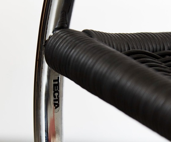 Image 1 of Sedia a sbalzo Anton Lorenz D35 e pouf C35 per Tecta