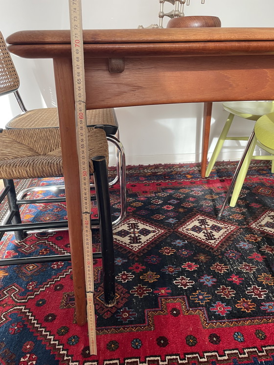 Image 1 of Dänischer Mid Century Teak Esstisch, ausziehbar, 1960er – Svend Aage Madsen