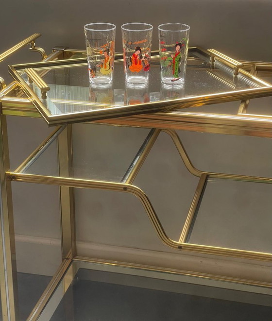 Image 1 of Elegante carrito de servicio para bar - Pierre Vandel