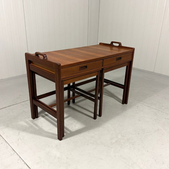 Image 1 of Tables gigognes en teck Skaraborgs Möbelindustri, Suède 1960