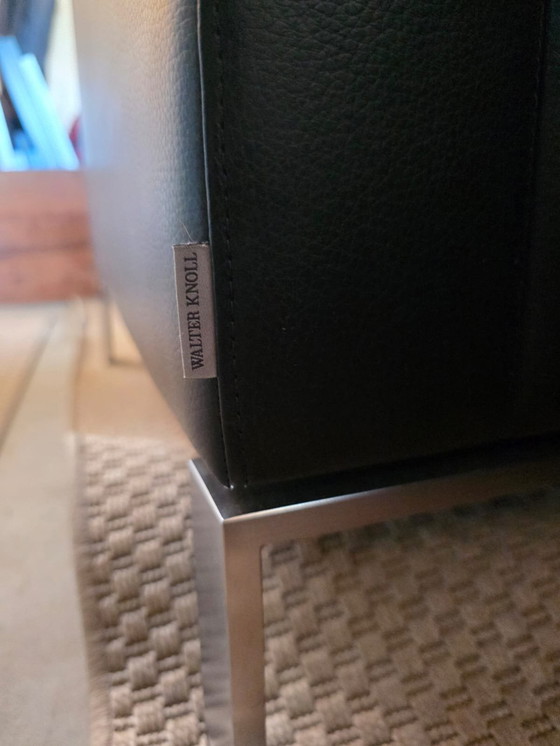 Image 1 of Walter Knoll Foster set – sofa + 2 Foster 500 armchairs – black leather – top condition
