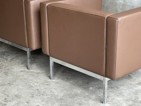 Artifort 070 Fauteuil, Kho Liang Ie, Bruin Leer, Chroom Onderstel – Leather (photo 9 of 9)