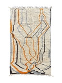 Tapis marocain Azilal en laine 200x350 cm – Tapis berbère tissé à la main