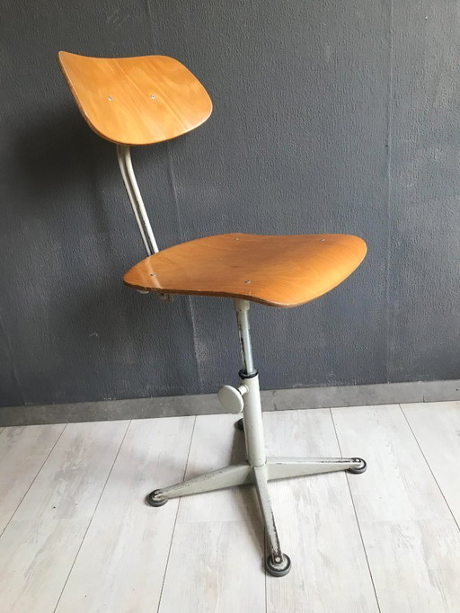 Tabouret d'architecte vintage Friso Kramer