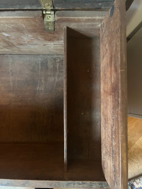 Image 1 of Ensemble unique de 3 coffres à couvertures arabes - fait à la main - vers 1950