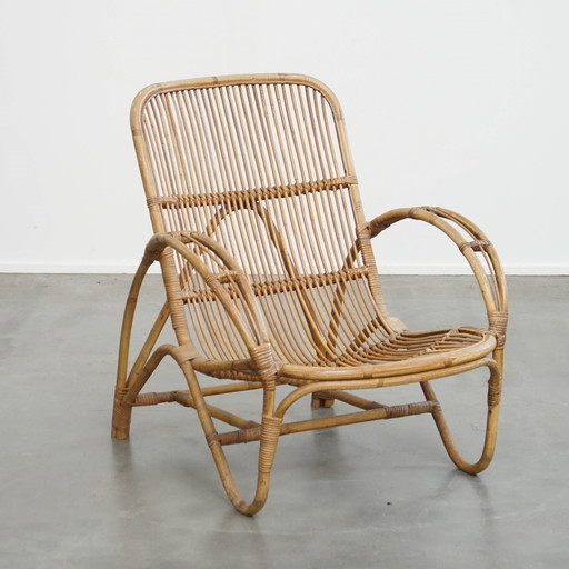 Rattan Armchair by Rohé Noordwolde