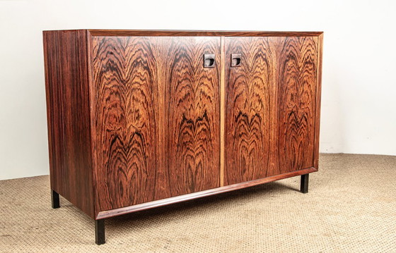 Image 1 of Buffet ou petite enfilade Scandinave en Palissandre par Erik Brouer pour Brouer’s Mobelfabrik 1960.