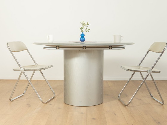 Quadrondo Dining Table, Erwin Nagel, Rosenthal, Silver – Wood (photo 10 of 17)