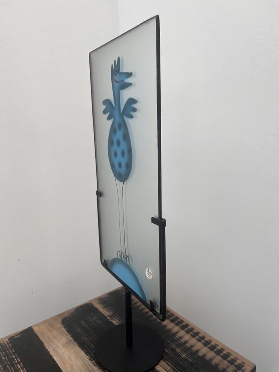 Rare Swedish Glass Studio Sea Glasbruk Lena Engmann – Glass art, Metal (photo 5 of 5)