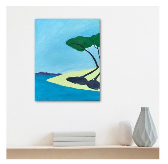 Image 1 of Huile Sur Châssis Entoilé. Format 35x27cm.