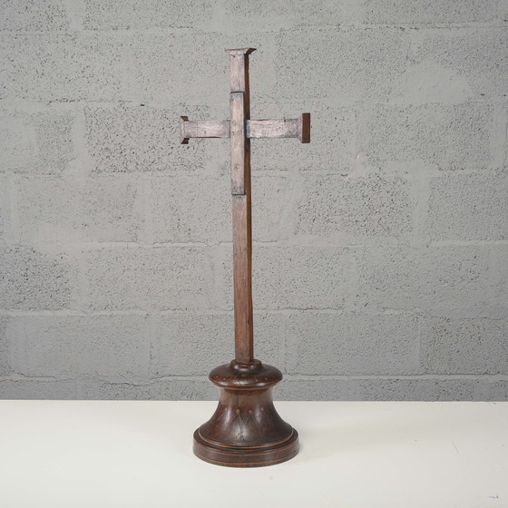 Antica croce intarsiata a filetto del primo XIX secolo – Oggetti decorativi (photo 5 of 11)