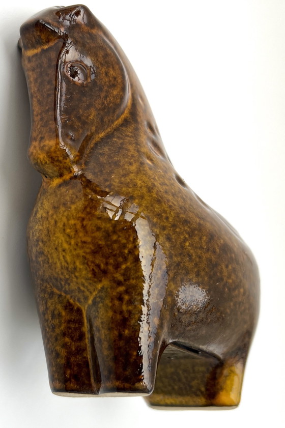 Image 1 of Mid-Century Ceramic Horse Money Box – Bitossi Style – Italy 1960s