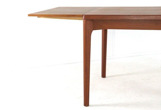 Image 1 of Henning Kjaernulf for Vejle rectangular extendable dining table Danish vintage