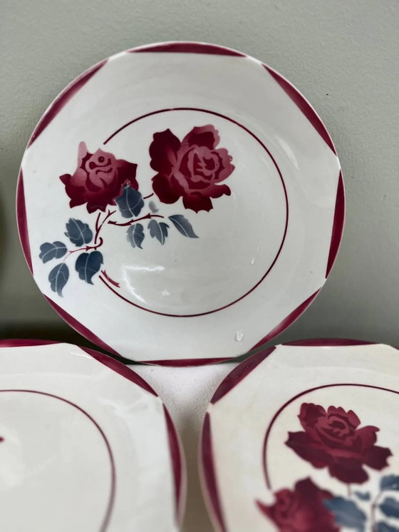 Antike Dessertteller – Geschirr, Porcelain, Art Deco (photo 5 of 10)