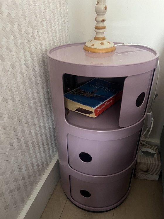 Image 1 of Kartell cabinet with 3 compartments