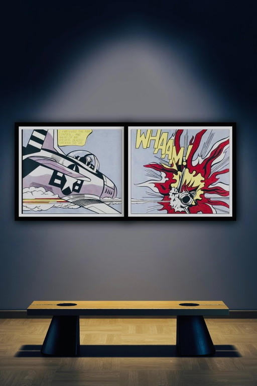 Roy Lichtenstein: Twee-luik "Whaam, I Pressed the Fire Control, 1963"